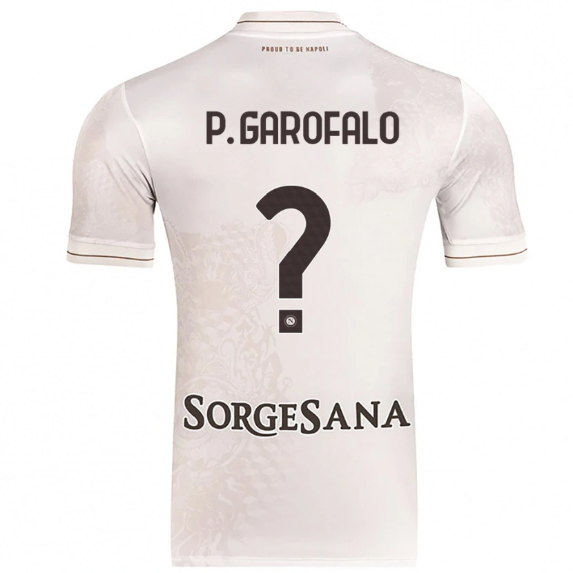 Danxen Hombre Camiseta Pasquale Garofalo #0 Champán Marrón 2ª Equipación 2025/26 La Camisa