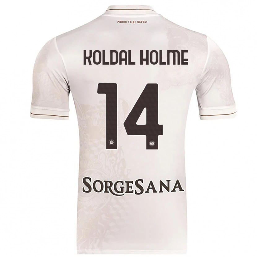 Danxen Hombre Camiseta Madelen Koldal Holme #14 Champán Marrón 2ª Equipación 2025/26 La Camisa