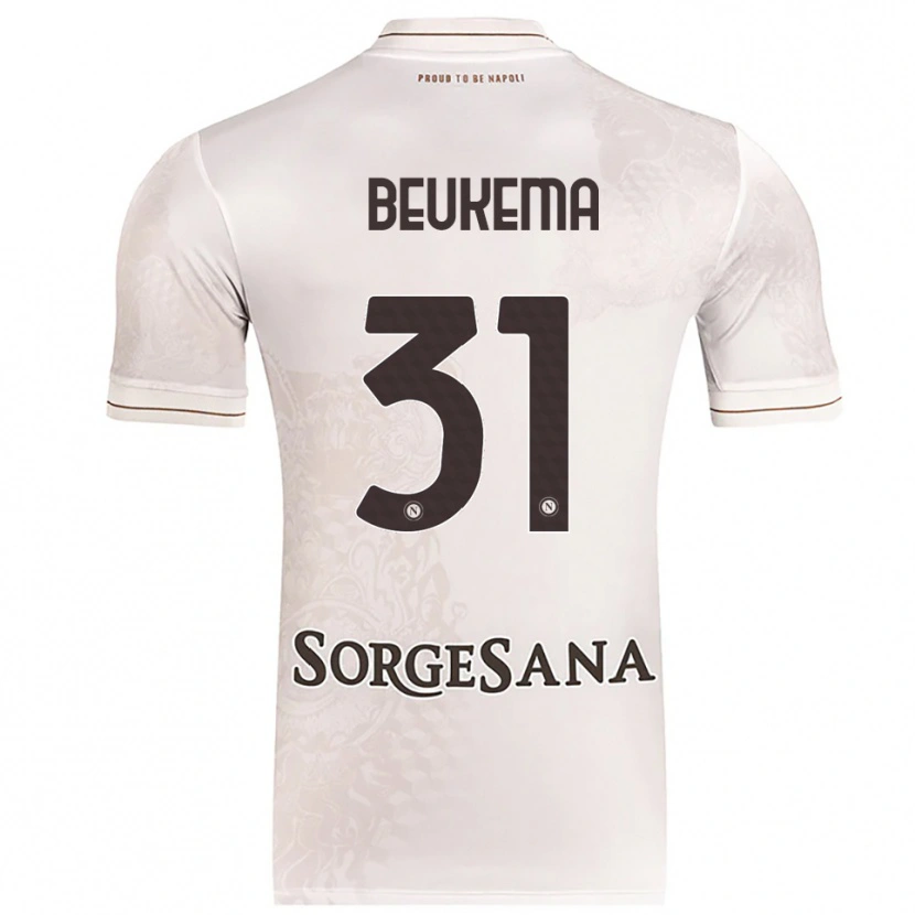 Danxen Hombre Camiseta Sam Beukema #31 Champán Marrón 2ª Equipación 2025/26 La Camisa