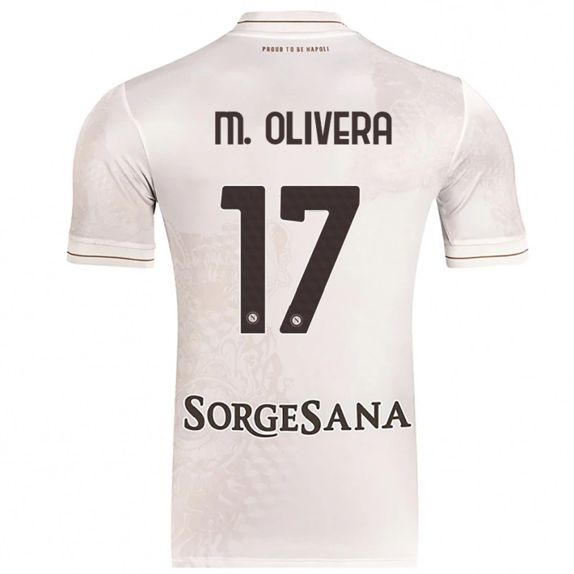Danxen Hombre Camiseta Mathías Olivera #17 Champán Marrón 2ª Equipación 2025/26 La Camisa