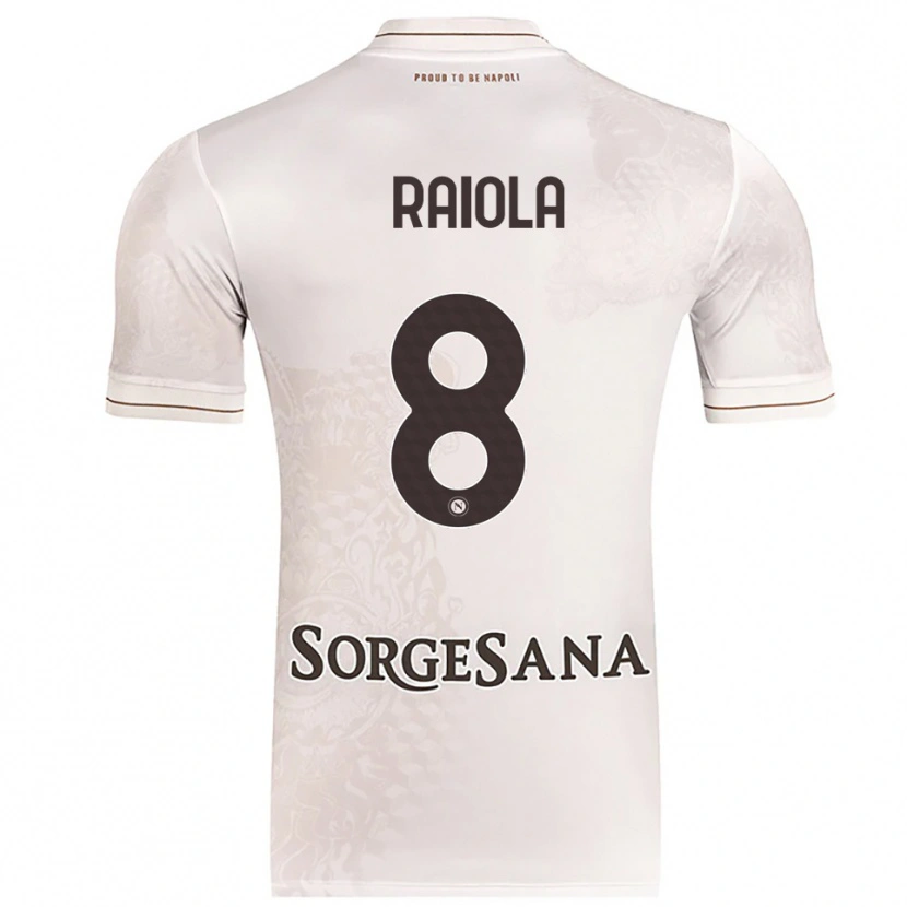 Danxen Hombre Camiseta Arturo Raiola #8 Champán Marrón 2ª Equipación 2025/26 La Camisa