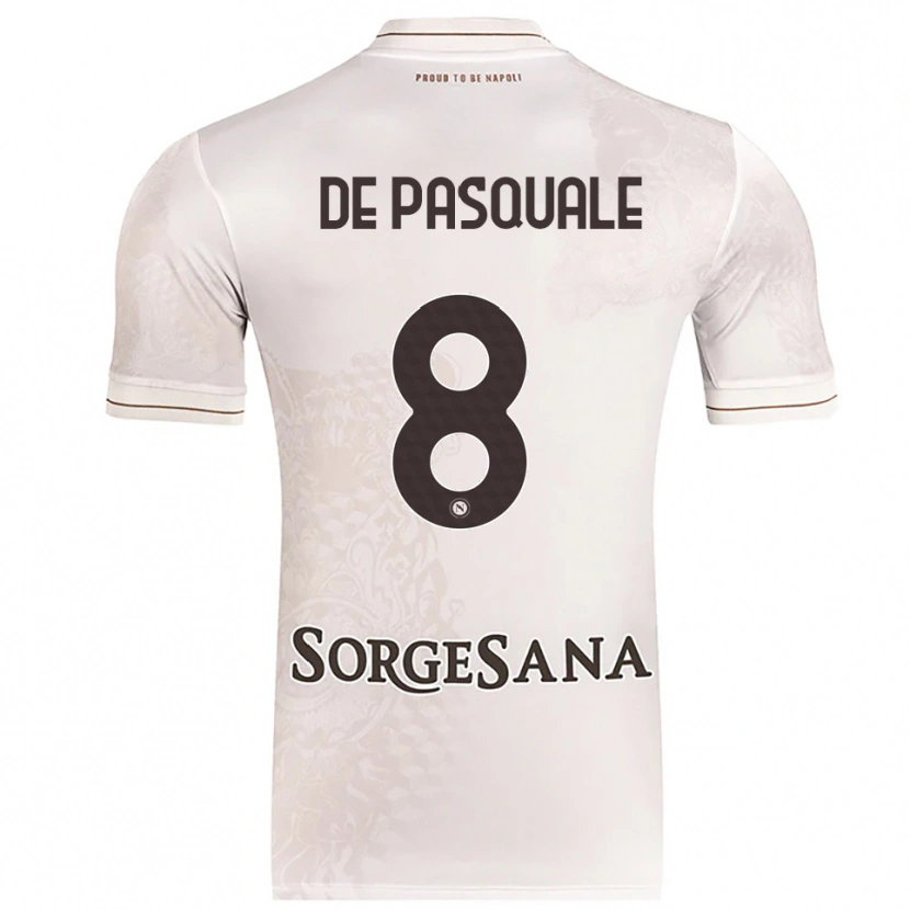 Danxen Hombre Camiseta Dylan De Pasquale #8 Champán Marrón 2ª Equipación 2025/26 La Camisa