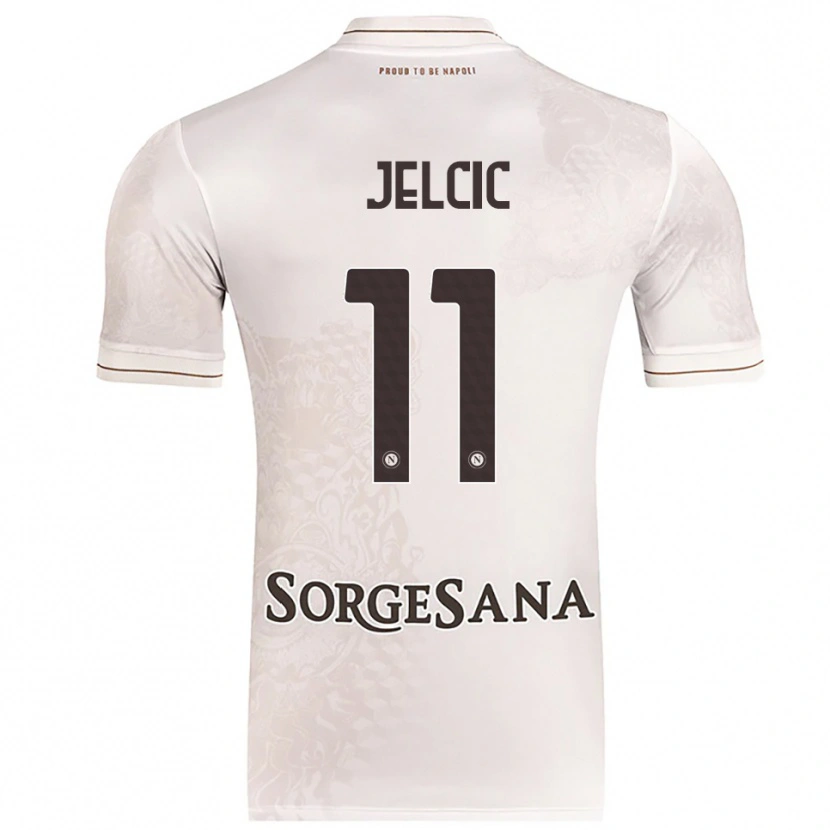 Danxen Hombre Camiseta Maja Jelčić #11 Champán Marrón 2ª Equipación 2025/26 La Camisa