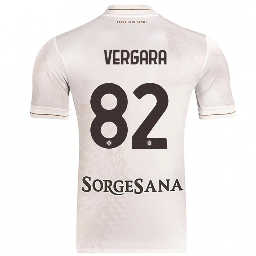 Danxen Hombre Camiseta Antonio Vergara #82 Champán Marrón 2ª Equipación 2025/26 La Camisa