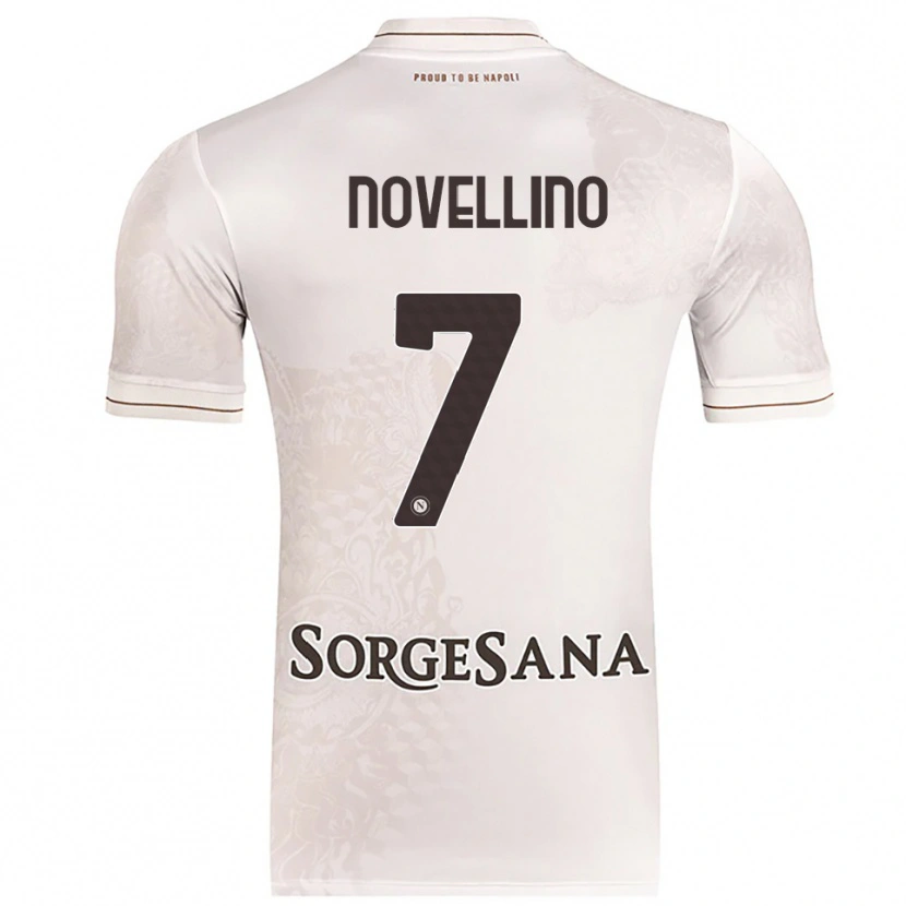 Danxen Hombre Camiseta Debora Novellino #7 Champán Marrón 2ª Equipación 2025/26 La Camisa
