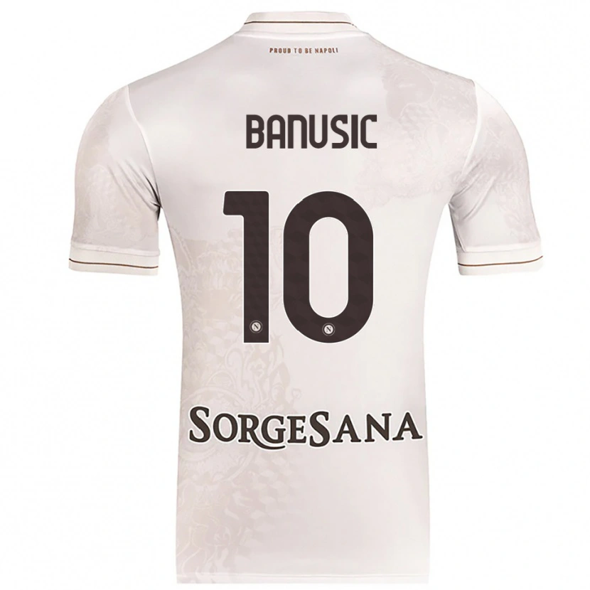 Danxen Hombre Camiseta Marija Banušić #10 Champán Marrón 2ª Equipación 2025/26 La Camisa