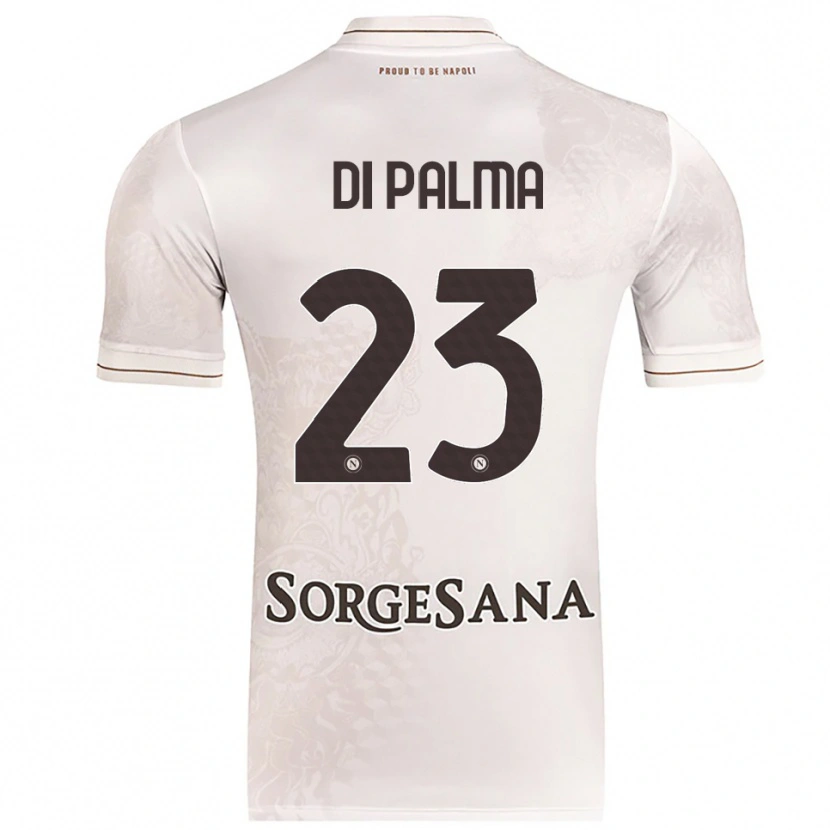 Danxen Hombre Camiseta Manuel Di Palma #23 Champán Marrón 2ª Equipación 2025/26 La Camisa
