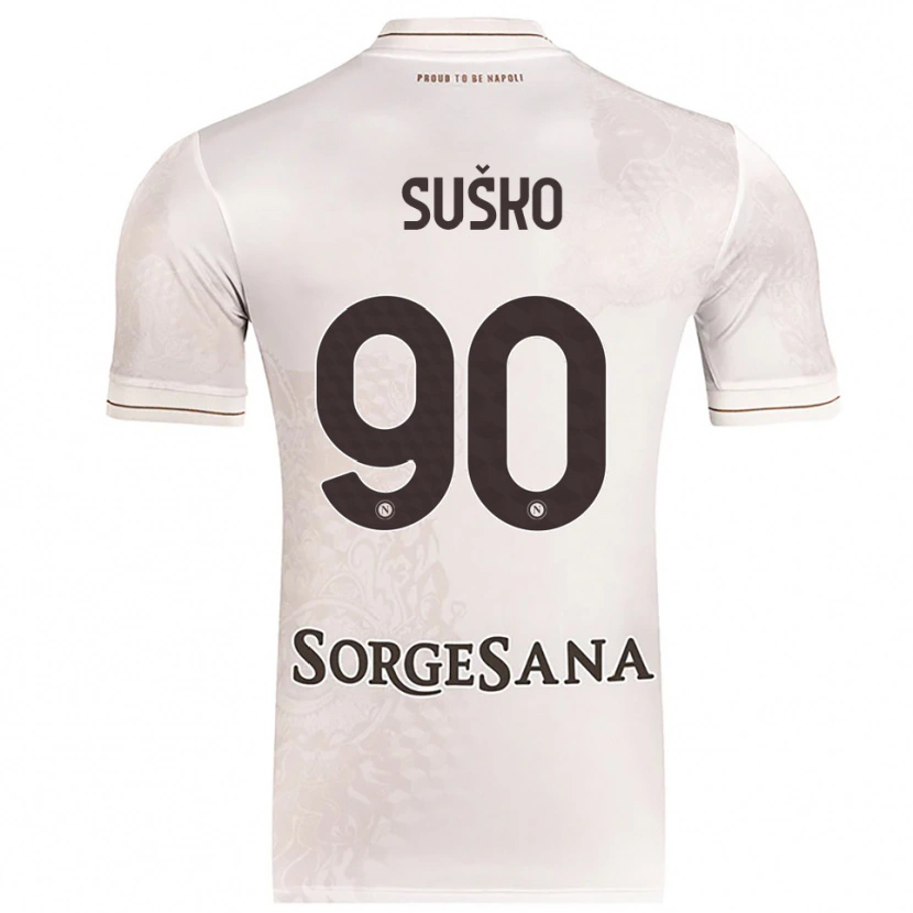 Danxen Hombre Camiseta Daniel Suško #90 Champán Marrón 2ª Equipación 2025/26 La Camisa