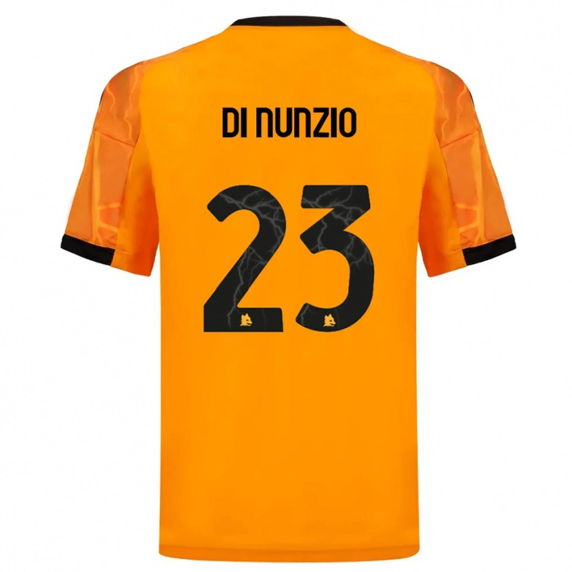 Danxen Hombre Camiseta Alessandro Di Nunzio #23 Naranja Negro 2ª Equipación 2025/26 La Camisa