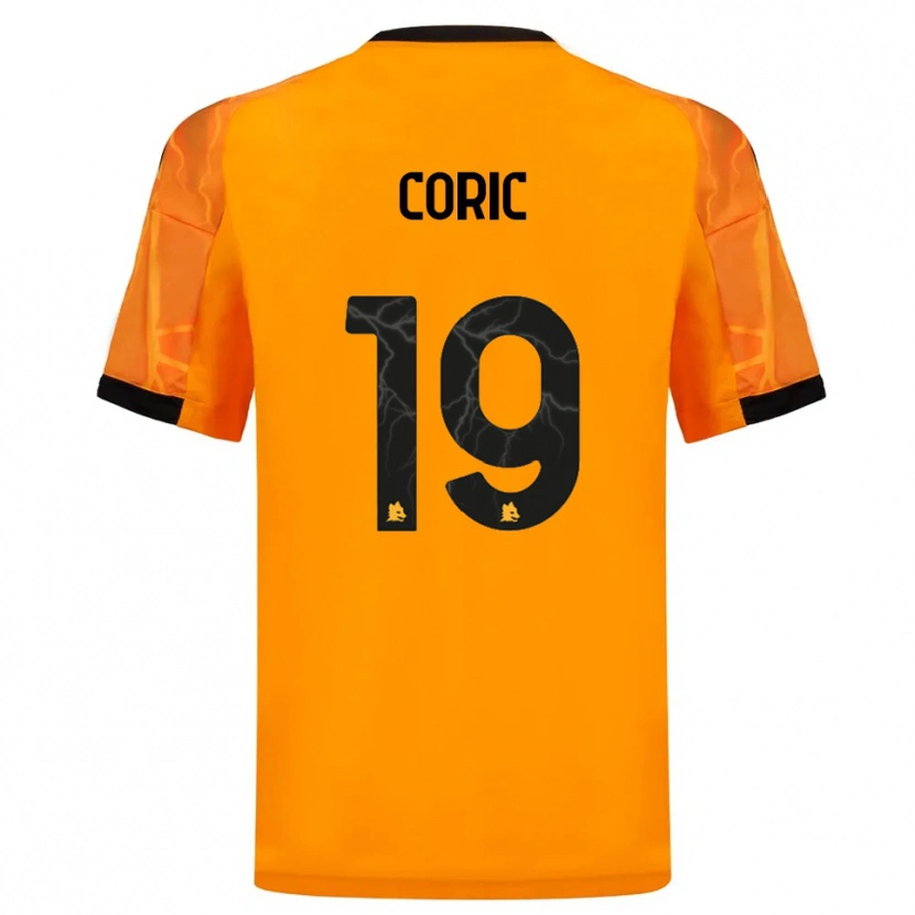 Danxen Hombre Camiseta Ante Coric #19 Naranja Negro 2ª Equipación 2025/26 La Camisa