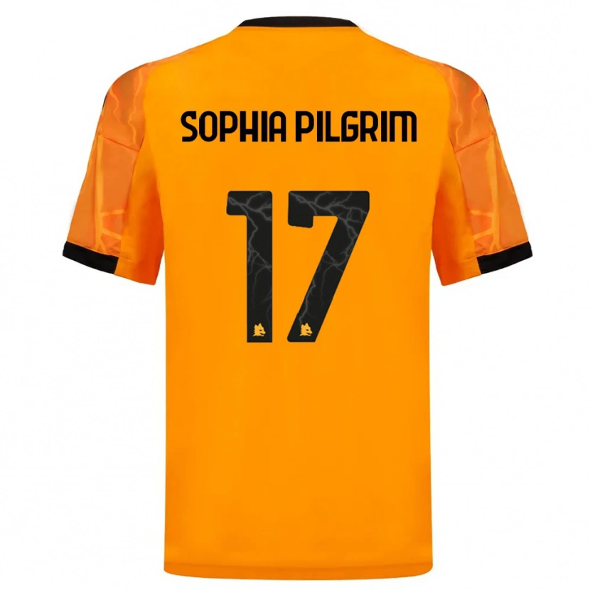 Danxen Hombre Camiseta Alayah Sophia Pilgrim #17 Naranja Negro 2ª Equipación 2025/26 La Camisa