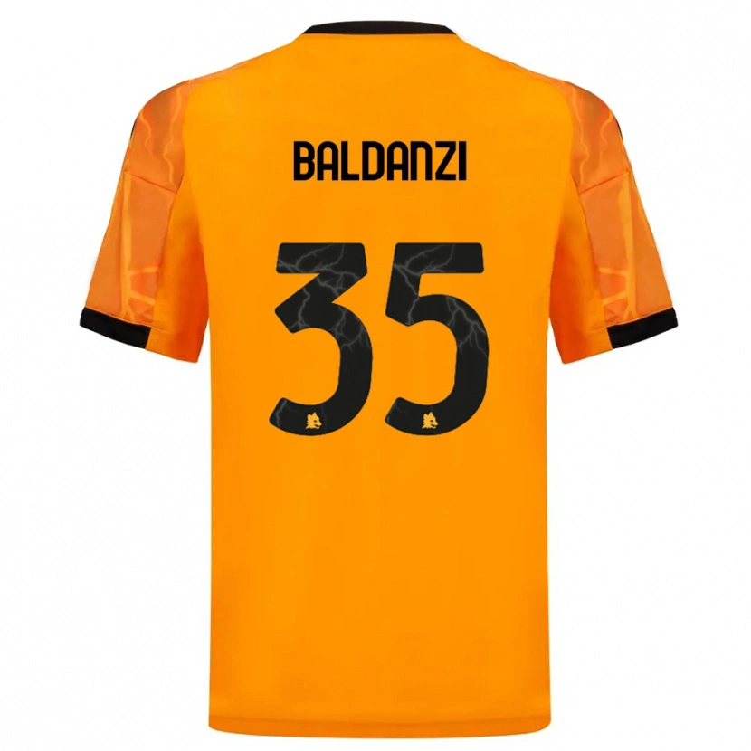 Danxen Hombre Camiseta Tommaso Baldanzi #35 Naranja Negro 2ª Equipación 2025/26 La Camisa