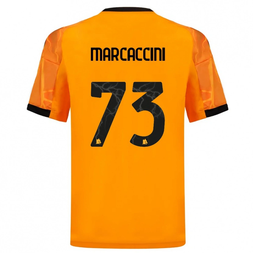 Danxen Hombre Camiseta Alessio Marcaccini #73 Naranja Negro 2ª Equipación 2025/26 La Camisa