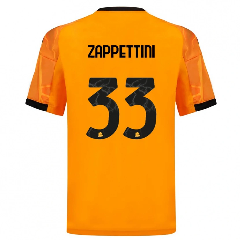 Danxen Hombre Camiseta Sara Zappettini #33 Naranja Negro 2ª Equipación 2025/26 La Camisa
