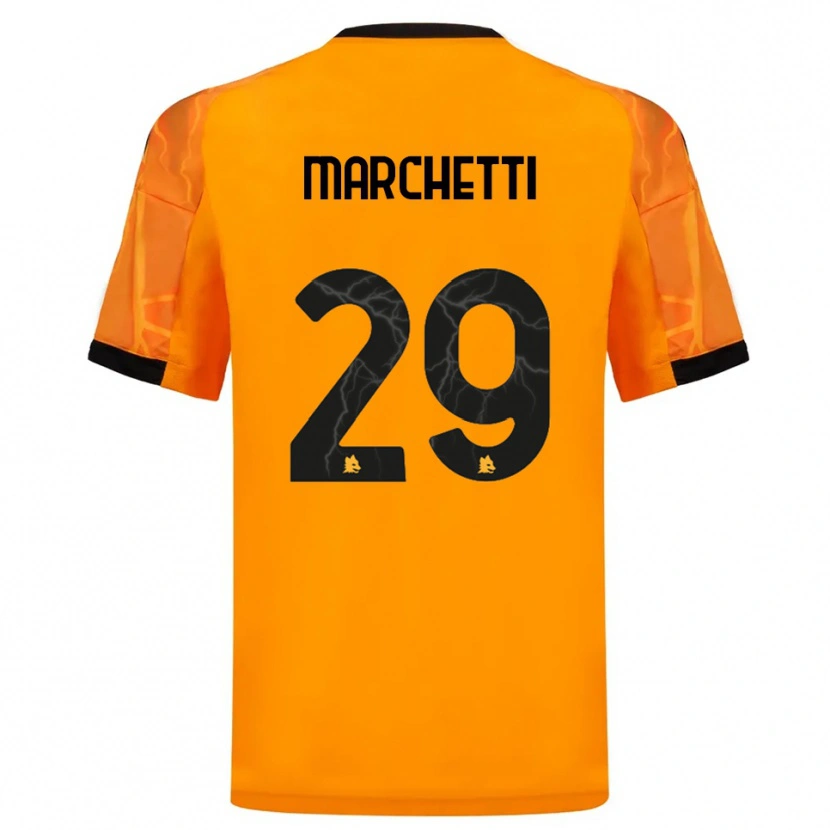 Danxen Hombre Camiseta Tommaso Marchetti #29 Naranja Negro 2ª Equipación 2025/26 La Camisa