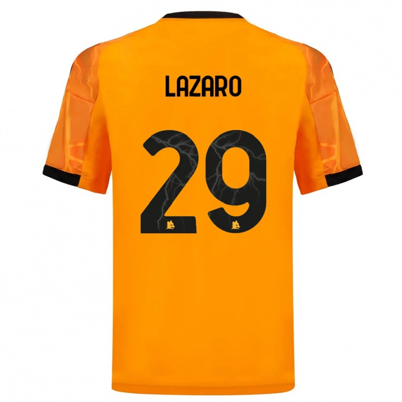 Danxen Hombre Camiseta Paloma Lazaro #29 Naranja Negro 2ª Equipación 2025/26 La Camisa