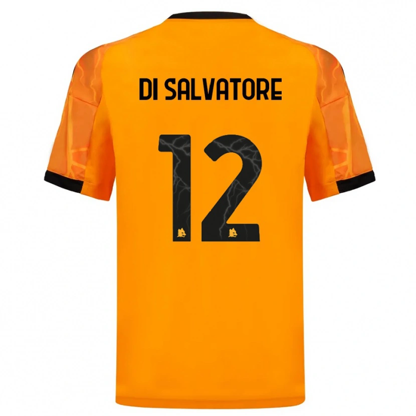 Danxen Hombre Camiseta Diego Di Salvatore #12 Naranja Negro 2ª Equipación 2025/26 La Camisa