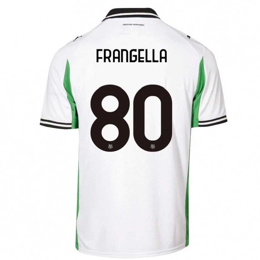 Danxen Hombre Camiseta Christian Frangella #80 Blanco Verde Negro 2ª Equipación 2025/26 La Camisa