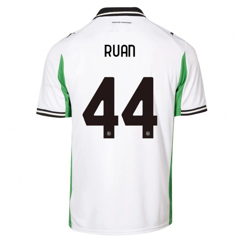 Danxen Hombre Camiseta Ruan #44 Blanco Verde Negro 2ª Equipación 2025/26 La Camisa