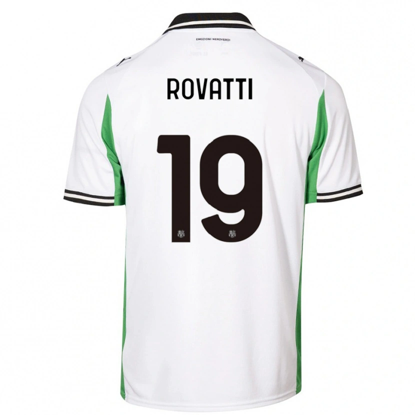 Danxen Hombre Camiseta Matteo Rovatti #19 Blanco Verde Negro 2ª Equipación 2025/26 La Camisa