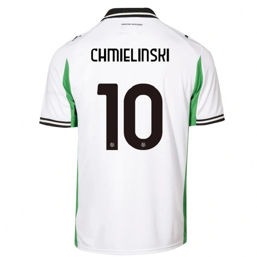 Danxen Hombre Camiseta Gina Maria Chmielinski #10 Blanco Verde Negro 2ª Equipación 2025/26 La Camisa