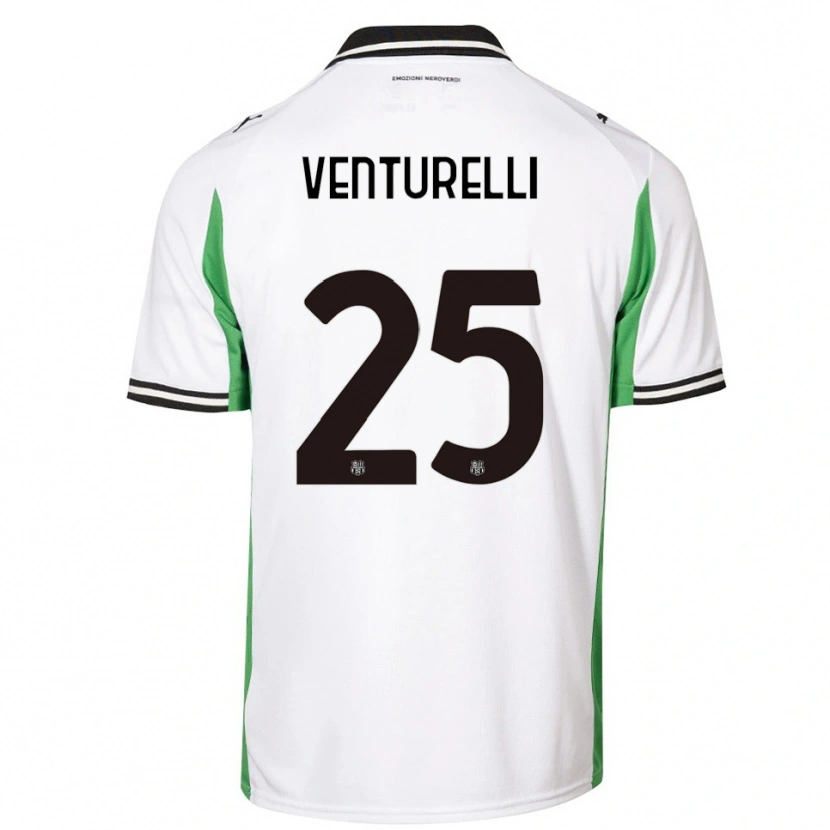 Danxen Hombre Camiseta Caterina Venturelli #25 Blanco Verde Negro 2ª Equipación 2025/26 La Camisa