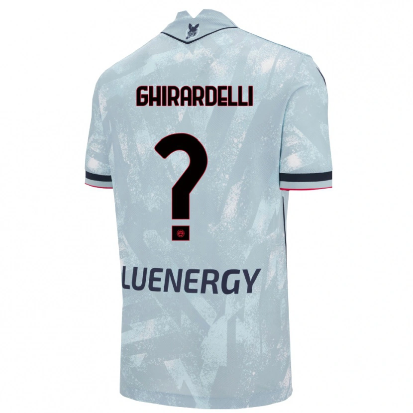 Danxen Hombre Camiseta Davide Ghirardelli #0 Azul Claro Negro 2ª Equipación 2025/26 La Camisa