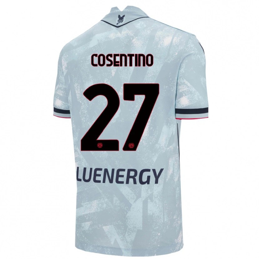 Danxen Hombre Camiseta Sergio Cosentino #27 Azul Claro Negro 2ª Equipación 2025/26 La Camisa