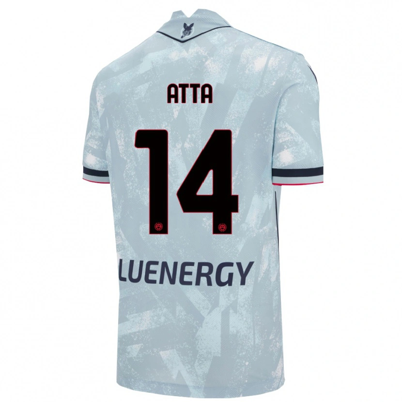 Danxen Hombre Camiseta Arthur Atta #14 Azul Claro Negro 2ª Equipación 2025/26 La Camisa