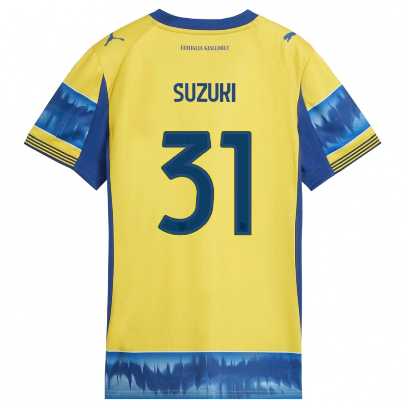 Danxen Hombre Camiseta Zion Suzuki #31 Amarillo Azul 2ª Equipación 2025/26 La Camisa