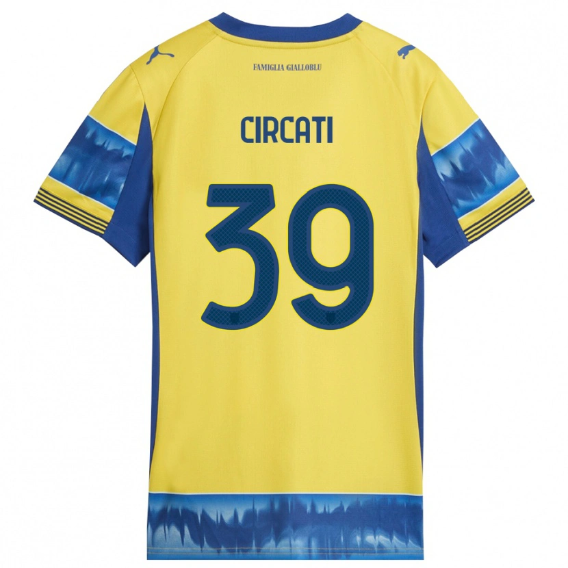 Danxen Hombre Camiseta Alessandro Circati #39 Amarillo Azul 2ª Equipación 2025/26 La Camisa