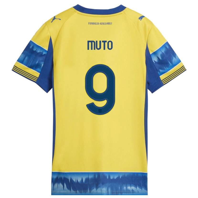 Danxen Hombre Camiseta Andrea Muto #9 Amarillo Azul 2ª Equipación 2025/26 La Camisa