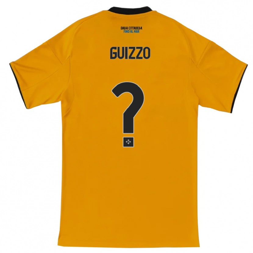 Danxen Hombre Camiseta Tommaso Guizzo #0 Naranja Azul 2ª Equipación 2025/26 La Camisa