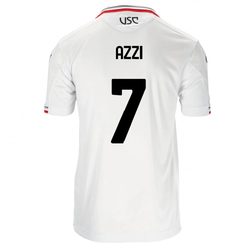 Danxen Hombre Camiseta Paulo Azzi #7 Blanco Rojo 2ª Equipación 2025/26 La Camisa