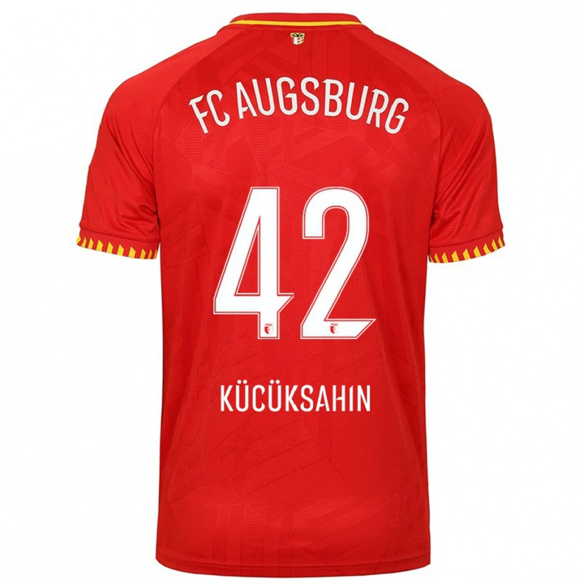 Danxen Hombre Camiseta Mahmut Kücüksahin #42 Rojo Amarillo 2ª Equipación 2025/26 La Camisa