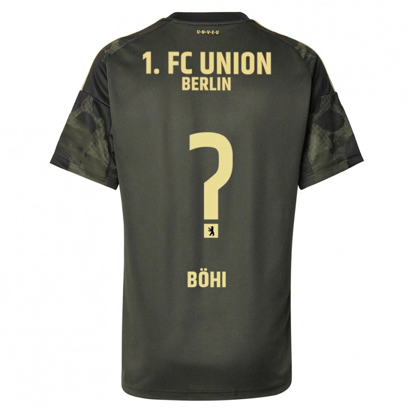 Danxen Hombre Camiseta Nadine Böhi #0 Verde Oscuro Negro 2ª Equipación 2025/26 La Camisa