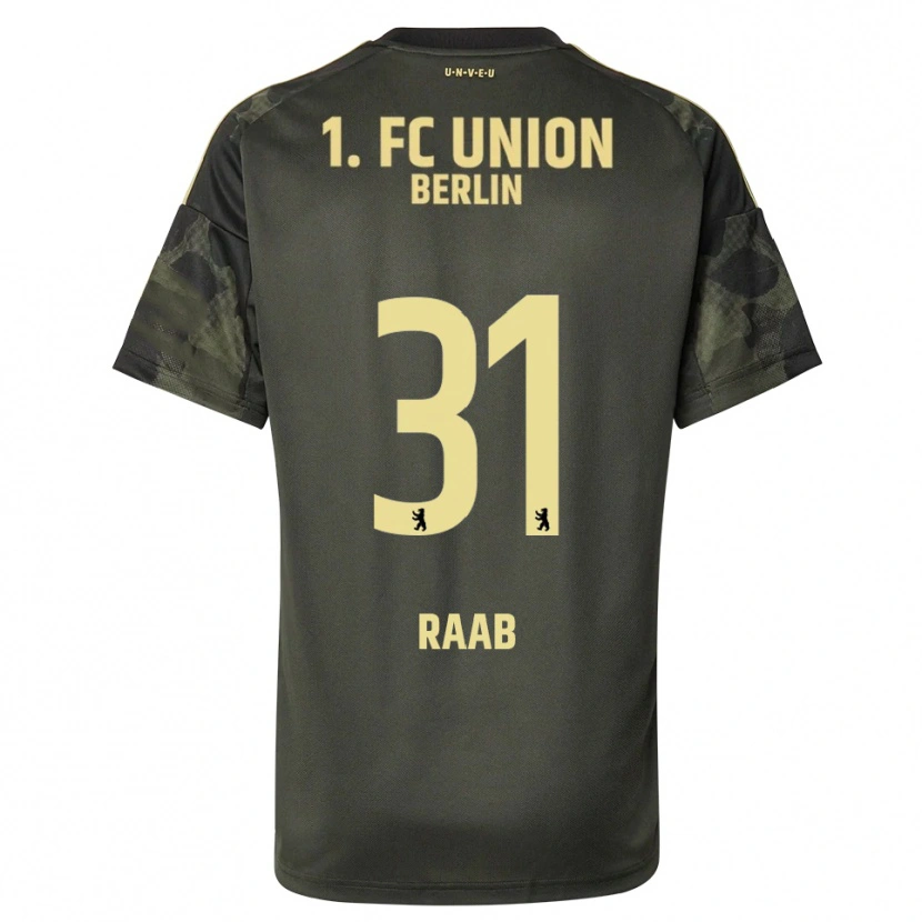 Danxen Hombre Camiseta Matheo Raab #31 Verde Oscuro Negro 2ª Equipación 2025/26 La Camisa