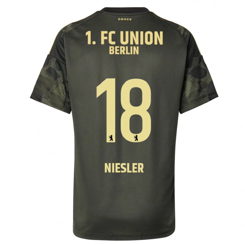 Danxen Hombre Camiseta Charleen Niesler #18 Verde Oscuro Negro 2ª Equipación 2025/26 La Camisa