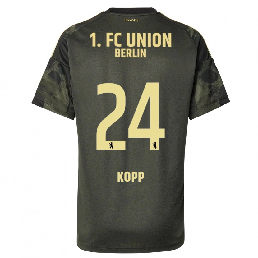 Danxen Hombre Camiseta Marvin Kopp #24 Verde Oscuro Negro 2ª Equipación 2025/26 La Camisa