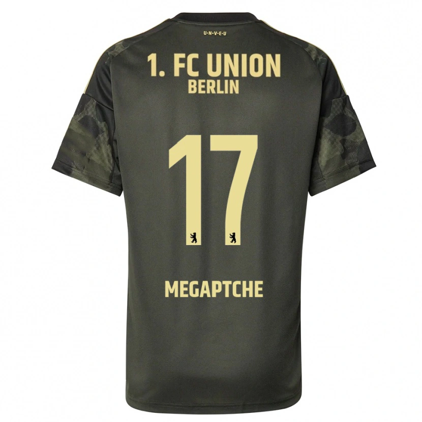 Danxen Hombre Camiseta Yann Megaptche #17 Verde Oscuro Negro 2ª Equipación 2025/26 La Camisa