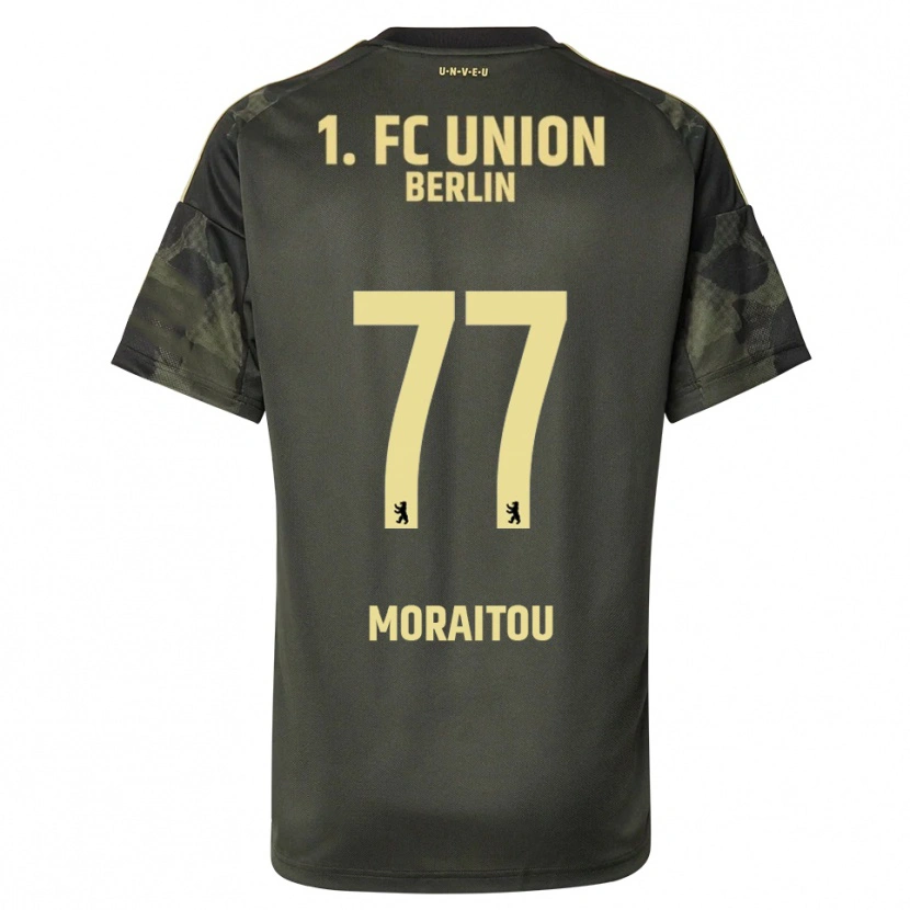 Danxen Hombre Camiseta Athanasia Moraitou #77 Verde Oscuro Negro 2ª Equipación 2025/26 La Camisa