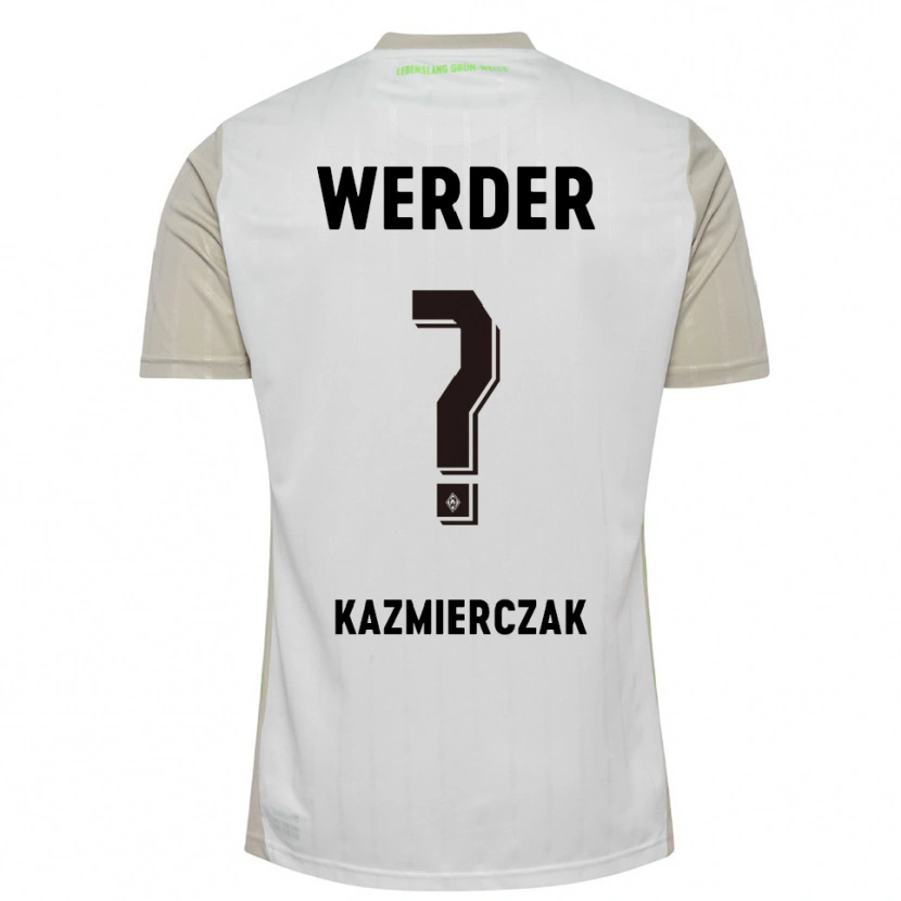 Danxen Hombre Camiseta Daniel Kazmierczak #0 Blanco Negro 2ª Equipación 2025/26 La Camisa