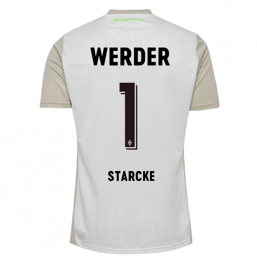 Danxen Hombre Camiseta Bennet Starcke #1 Blanco Negro 2ª Equipación 2025/26 La Camisa