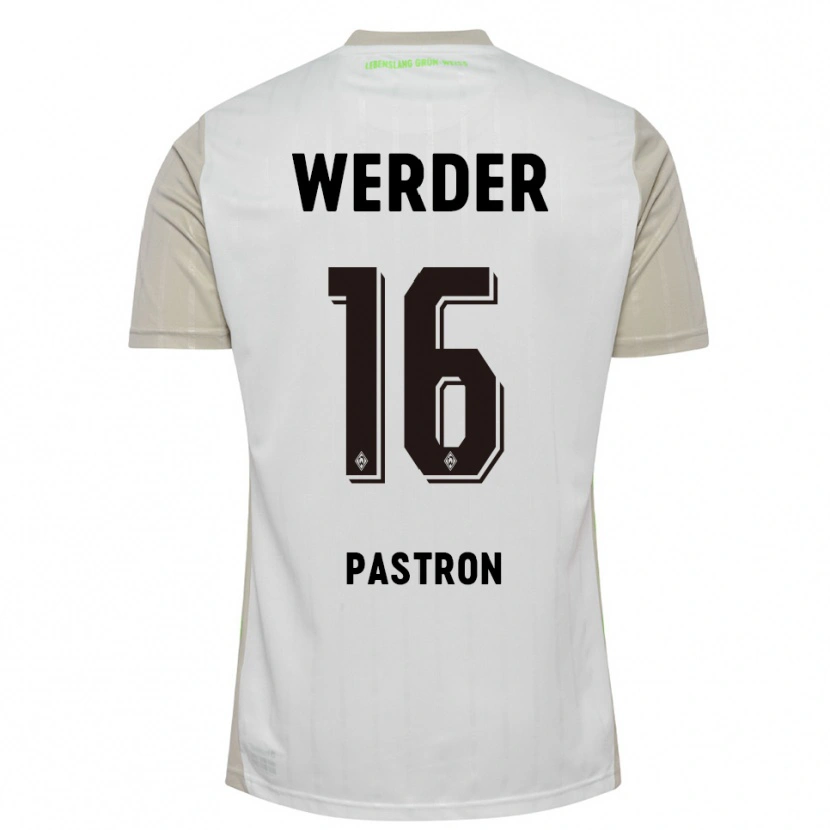 Danxen Hombre Camiseta Alvin Pastron #16 Blanco Negro 2ª Equipación 2025/26 La Camisa