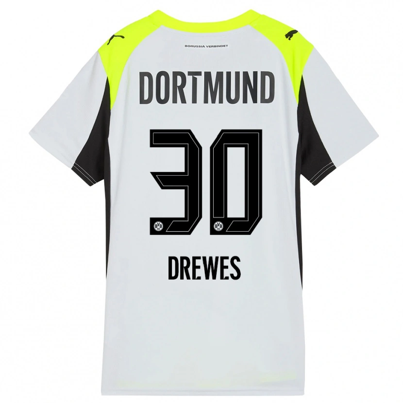 Danxen Hombre Camiseta Patrick Drewes #30 Amarillo Fluorescente 2ª Equipación 2025/26 La Camisa