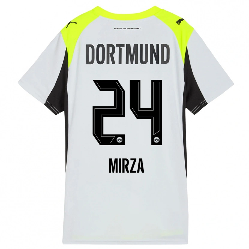Danxen Hombre Camiseta Marwan-Omir Mirza #24 Amarillo Fluorescente 2ª Equipación 2025/26 La Camisa