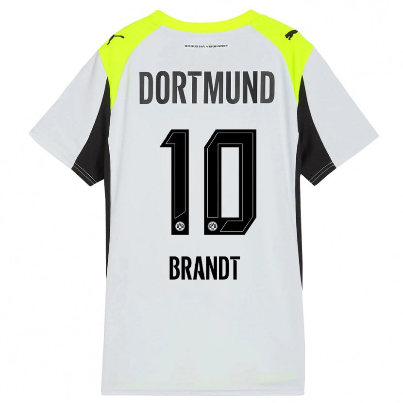 Danxen Hombre Camiseta Julian Brandt #10 Amarillo Fluorescente 2ª Equipación 2025/26 La Camisa