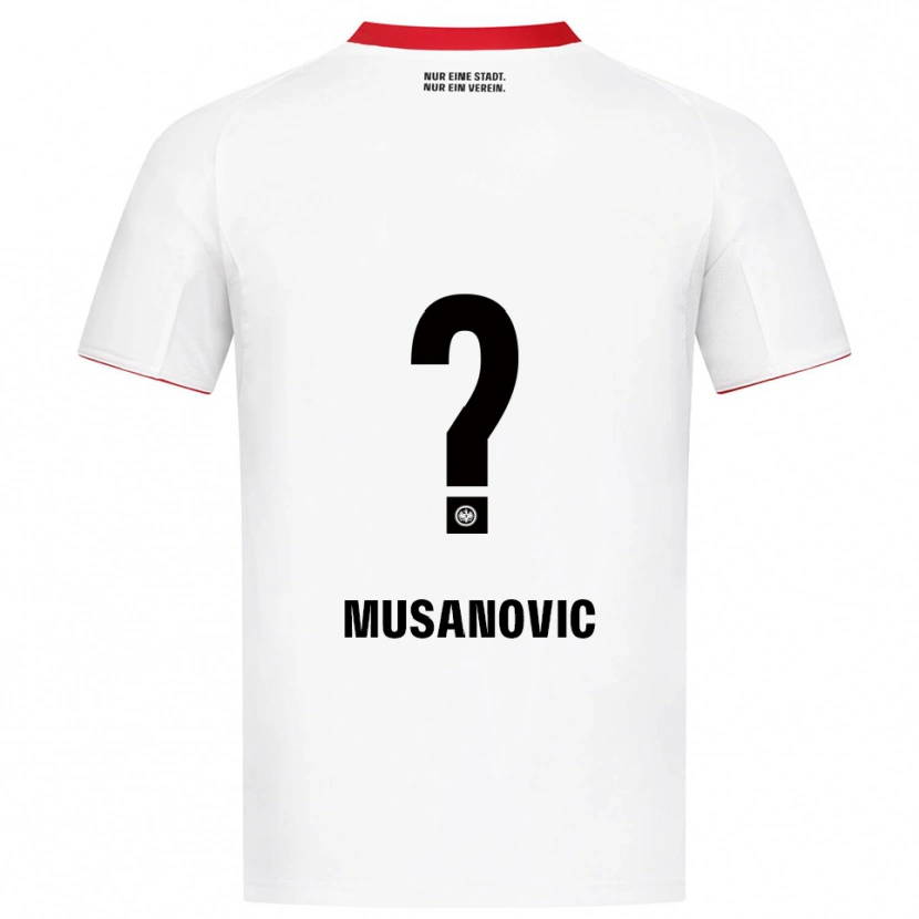 Danxen Hombre Camiseta Haris Musanovic #0 Blanco Rojo 2ª Equipación 2025/26 La Camisa