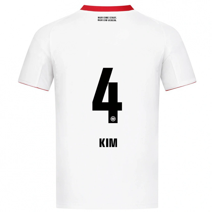 Danxen Hombre Camiseta Yoon-Do Kim #4 Blanco Rojo 2ª Equipación 2025/26 La Camisa