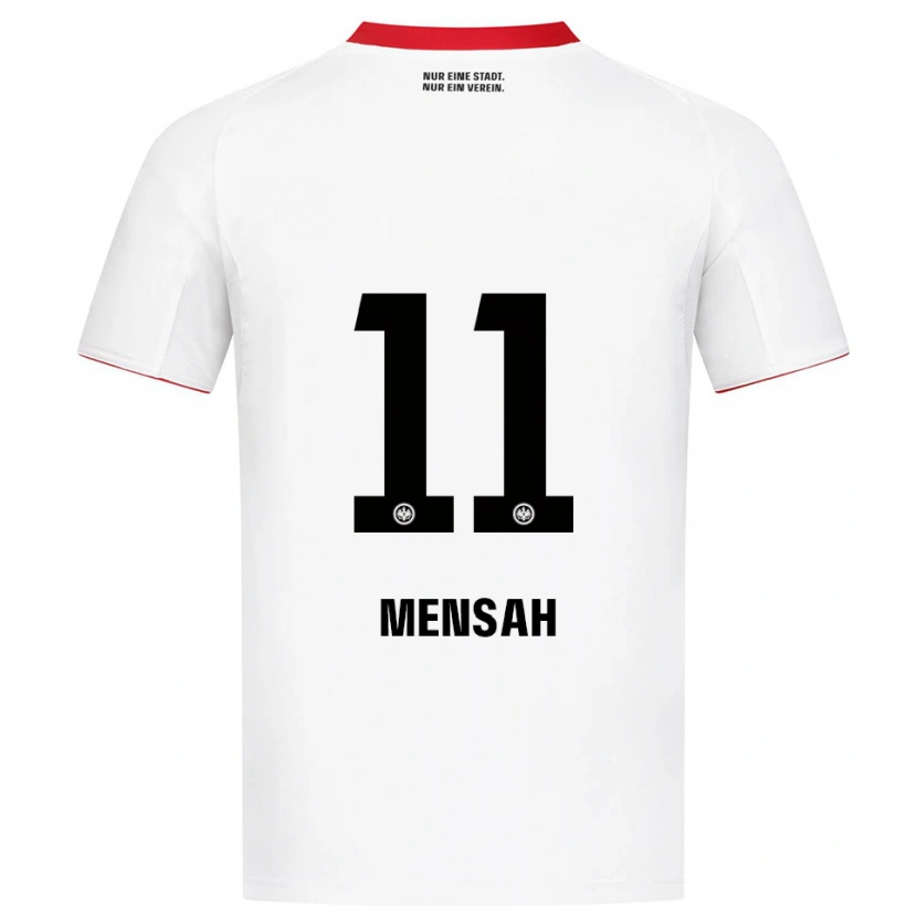Danxen Hombre Camiseta Keziah Oteng-Mensah #11 Blanco Rojo 2ª Equipación 2025/26 La Camisa